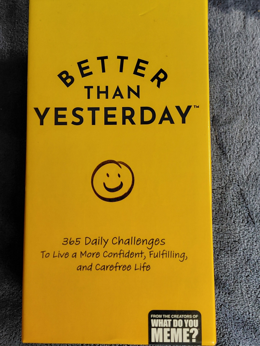 Better Than Yesterday Card Game 365 Daily Challenges... (Brand New)